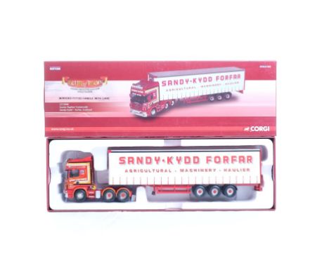  Corgi Scania Topline Curtainside - Sandy Kydd | Scale: 1:50 | Model Code: CC12940 | Certificate: No | Lot Condition: Good | 
