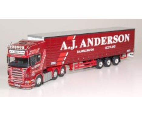  Tekno AJ Anderson Scania R C/Side | Scale: 1:50 | Model Code: 60962 | Certificate: Yes | Lot Condition: Good | Mirrors: New