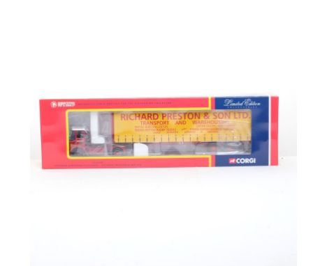  Corgi Atkinson Borderer Tautliner - Richard Preston & Son LTD | Scale: 1:50 | Model Code: CC12505 | Certificate: Yes | Lot C