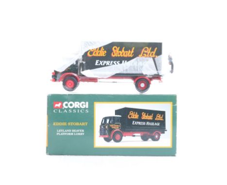  Corgi Leyland Beaver Platform Lorry - Eddie Stobert | Scale: 1:50 | Model Code: 25102 | Certificate: No | Lot Condition: Goo