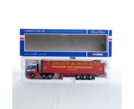  Corgi Leyland DAF 85 Curtianside - T.Brady & Son LTD | Scale: 1:50 | Model Code: 75408 | Certificate: Yes | Lot Condition: G