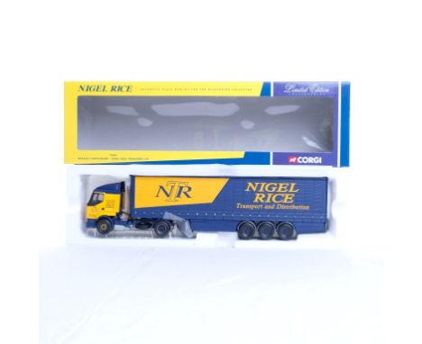  Corgi Renault Curtainside - Nigel Rice Transport LTD | Scale: 1:50 | Model Code: 75605 | Certificate: Yes | Lot Condition: G