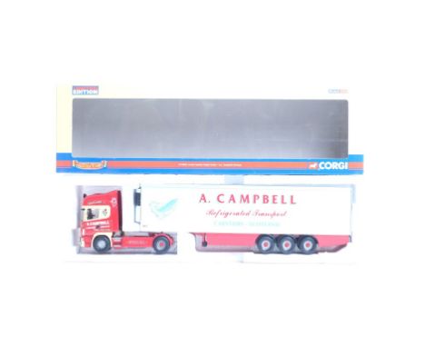  Corgi Scania Topline Fridge Trailer - A.L. Campbell Haulage | Scale: 1:50 | Model Code: CC12920 | Certificate: Yes | Lot Con