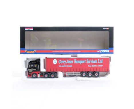  Corgi MAN TGX XXL Curtainside - Gerry Jones Transport Services Ltd | Scale: 1:50 | Model Code: CC13412 | Certificate: Yes | 