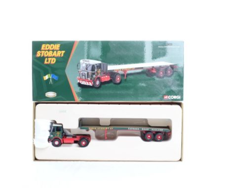  Corgi Atkinson Borderer Flatbed Trailer - Eddie Stobart | Scale: 1:50 | Model Code: CC12502 | Certificate: Yes | Lot Conditi