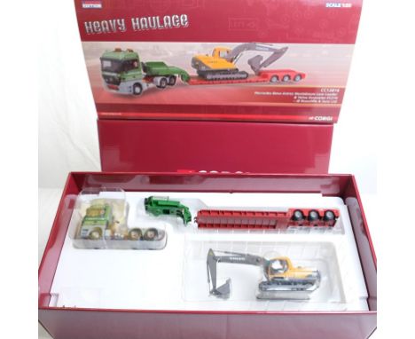  Corgi Mercades-Benz Actros Nooteboom Low Loader & Volvo Excavator - JB Rawcliffe & Sons Ltd | Scale: 1:50 | Model Code: CC13