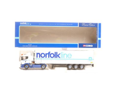  Corgi Scania Fridge Trailer - Norfolkline | Scale: 1:50 | Model Code: CC12204 | Certificate: Yes | Lot Condition: Good | Mir