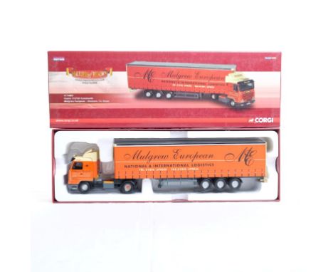  Corgi Scania 113/143 Curtianside - Mulgrew European - Dromore, Co.Down | Scale: 1:50 | Model Code: CC14803 | Certificate: Ye
