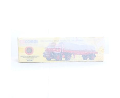  Corgi Bedford S Type Tractor Unit With Flat Trailer - British Road Serices (BRS) | Scale: 1:50 | Model Code: 19901 | Certifi