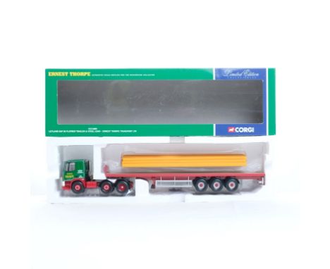  Corgi Leyland DAF 85 Flatbed Trailer & Steel Load - Ernest Thorpe Transport LTD | Scale: 1:50 | Model Code: CC11805 | Certif