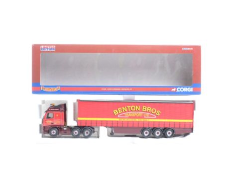  Corgi Volvo FH Curtainside - Benton Bros Ltd | Scale: 1:50 | Model Code: CC14005 | Certificate: Yes | Lot Condition: Good | 