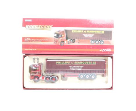  Corgi Mercedes-Bens Actros Curtainside - Phillips of Seahouses Ltd | Scale: 1:76 | Model Code: CC18202 | Certificate: Yes | 