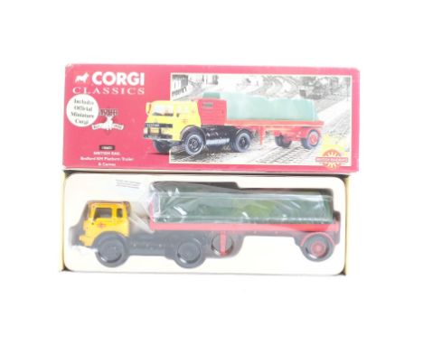  Corgi Bedford KM Platform Trailer & Canvas - British Rail | Scale: 1:50 | Model Code: 18601 | Certificate: Yes | Lot Conditi