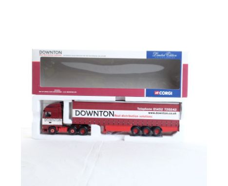  Corgi DAF XF Space Cab Curtianside - C.M. Downton LTD | Scale: 1:50 | Model Code: CC13211 | Certificate: Yes | Lot Condition