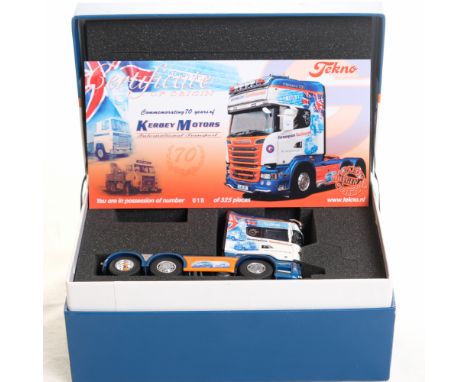  Tekno Scania R-Streamline Topline - Kerby Motors | Scale: 1:50 | Model Code: 67556 | Certificate: Yes | Lot Condition: Good 