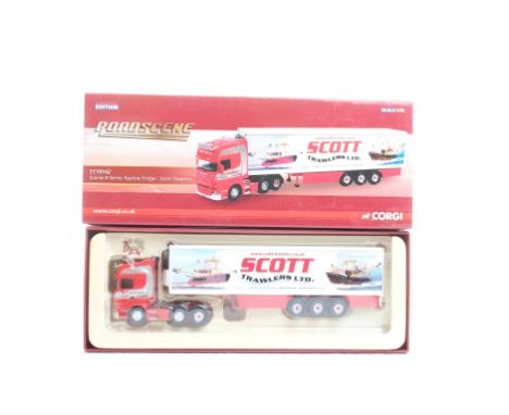  Corgi Scania R Series Topline Fridgw - Scott Trawlers | Scale: 1:76 | Model Code: CC18102 | Certificate: Yes | Lot Condition