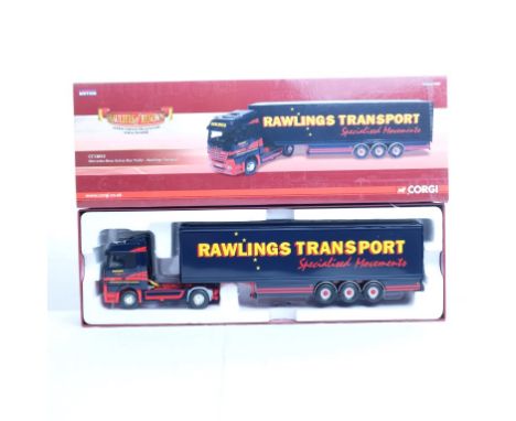  Corgi Mercedes-Benz Actros Box Trailer - Rawlings Transport | Scale: 1:50 | Model Code: CC13813 | Certificate: Yes | Lot Con