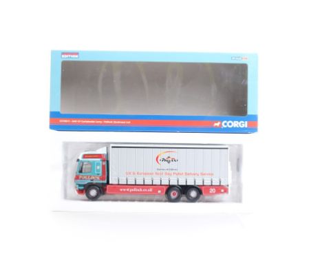  Corgi DAF CF Curtainside Lorry - Pollock | Scale: 1:50 | Model Code: CC13611 | Certificate: Yes | Lot Condition: Good | Mirr