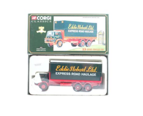  Corgi Bedford KM Lorry - Eddie Stobart | Scale: 1:50 | Model Code: 18801 | Certificate: Yes | Lot Condition: Good | Mirrors: