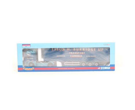  Corgi DAF CF Curtainside - Tyson H. Burridge Ltd | Scale: 1:50 | Model Code: CC13603 | Certificate: Yes | Lot Condition: Goo