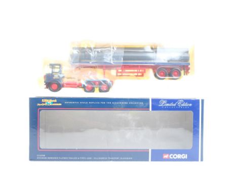  Corgi Atkinson Borderer Flatbed Trailer & Pipes Load - Killingbeck Transport | Scale: 1:50 | Model Code: CC12508 | Certifica