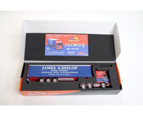  Tekno DAF XF105.510 & Curtianside Trailer - James S.Hislop | Scale: 1:50 | Model Code: 5 | Certificate: Yes | Lot Condition: