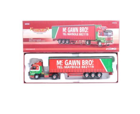  Corgi Scania 113/143 Curtainside - McGawn Bros | Scale: 1:50 | Model Code: CC14801 | Certificate: Yes | Lot Condition: Good 