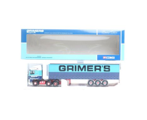  Corgi DAF XF Space Cab Curtainside - Grimer's Transport | Scale: 1:50 | Model Code: CC13212 | Certificate: Yes | Lot Conditi