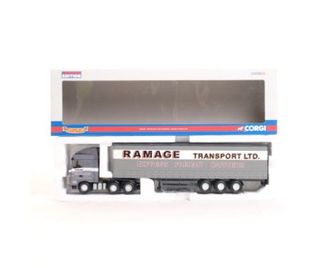  Corgi DAF XF Space Cab Curtainside - Ramage Transport Ltd | Scale: 1:50 | Model Code: CC13217 | Certificate: Yes | Lot Condi