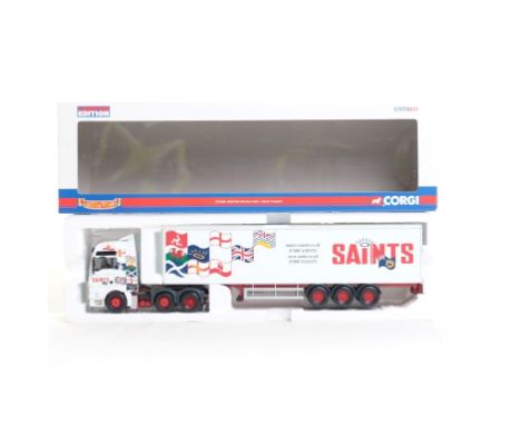  Corgi MAN TGA XXL Box Trailer - Saints Transport | Scale: 1:50 | Model Code: CC13406 | Certificate: Yes | Lot Condition: Goo