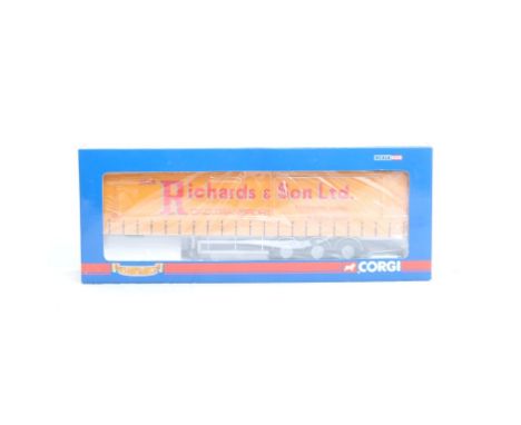 Corgi Curtainside Trailer - Jack Richards | Scale: 1:50 | Model Code:  | Certificate: N/A | Lot Condition: Good | Mirrors: N