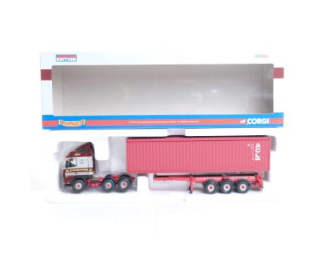  Corgi Volvo FH Globetrotter Skeletal Trailer & Container - N.T. Whitfield Transport LTD | Scale: 1:50 | Model Code: CC12430 