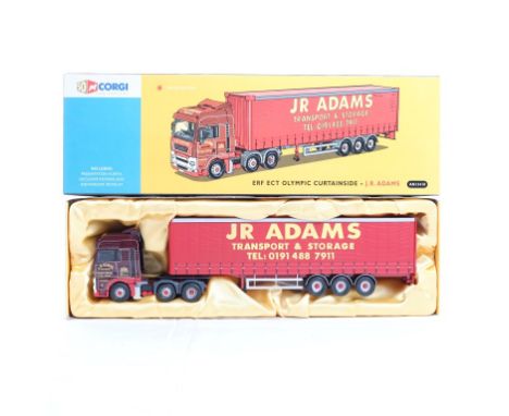  Corgi ERF ECT Olympic Curtainside - J.R. Adams | Scale: 1:50 | Model Code: AN13418 | Certificate: Yes | Lot Condition: Good 