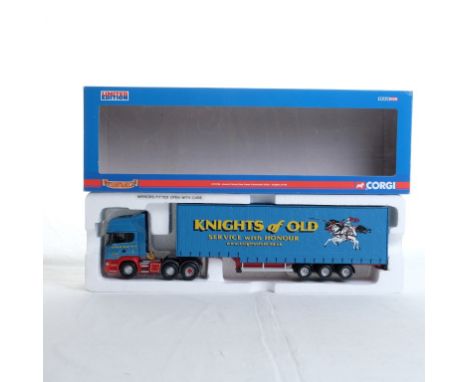  Corgi Scania R Series Step Frame Curtianside Trailer - Kinghts Of Old | Scale: 1:50 | Model Code: CC13706 | Certificate: Yes