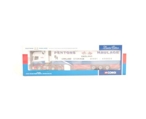  Corgi Scania Topline Fridge Trailer - Pentons Haulage | Scale: 1:50 | Model Code: CC12918 | Certificate: Yes | Lot Condition