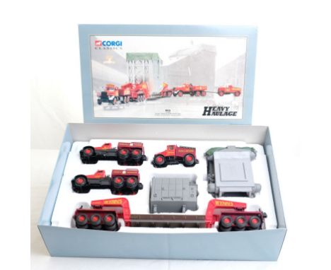  Corgi Diamond T Ballast (x2) 24 Wheel Girder Trailer With Boiler Load & Scammell Highwayman Ballast - Wynns | Scale: 1:50 | 