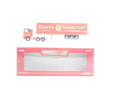  Corgi Mercades Actros Curtainside - Craven Transport | Scale: 1:76 | Model Code: CC18206 | Certificate: Yes | Lot Condition: