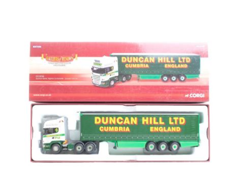  Corgi Scania R Series Topline Curtainside - Duncan Hill Ltd | Scale: 1:50 | Model Code: CC13716 | Certificate: Yes | Lot Con