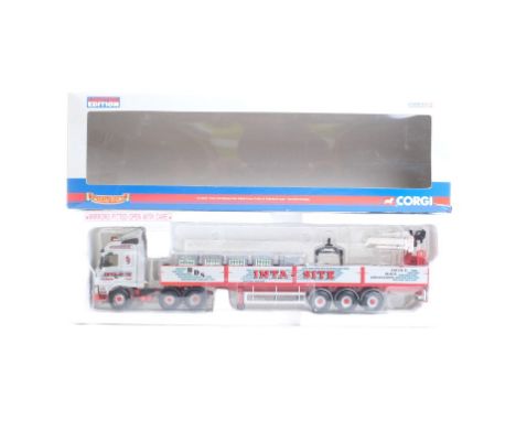  Corgi Volvo FH Globetrotter Sided Crane Trailer & Palletised Load - Inta-Site Haulage | Scale: 1:50 | Model Code: CC12427 | 