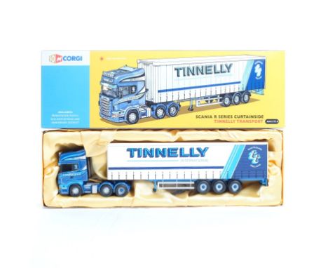  Corgi Scania R Series Curtainside - Tinnelly Transport | Scale: 1:50 | Model Code: AN13710 | Certificate: Yes | Lot Conditio