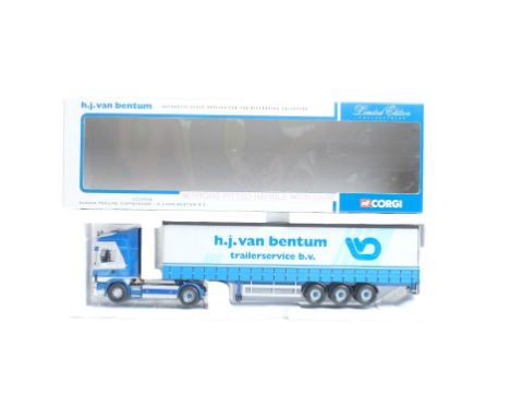  Corgi Scania Topline Curtainside - H J Van Bentum B V | Scale: 1:50 | Model Code: CC12910 | Certificate: Yes | Lot Condition