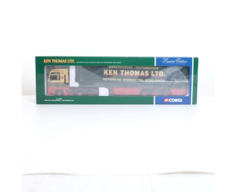  Corgi MAN TGA Curtainside Trailer - Ken Thomas LTD | Scale: 1:50 | Model Code: CC13403 | Certificate: Yes | Lot Condition: G