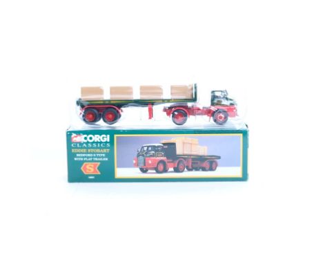  Corgi Bedford S Type With Flat Trailer - Eddie Stobart | Scale: 1:50 | Model Code: 19801 | Certificate: No | Lot Condition: 