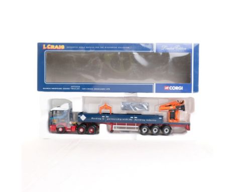  Corgi Scania Dropside Crane Trailer - Ian Craig (Haulage) LTD | Scale: 1:50 | Model Code: CC12218 | Certificate: Yes | Lot C