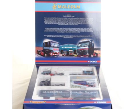  Corgi 3 Tractor Units & Curtainside Trailer Sets Malcolm | Scale: 1:50 | Model Code: CC99174 | Certificate: Yes | Lot Condit