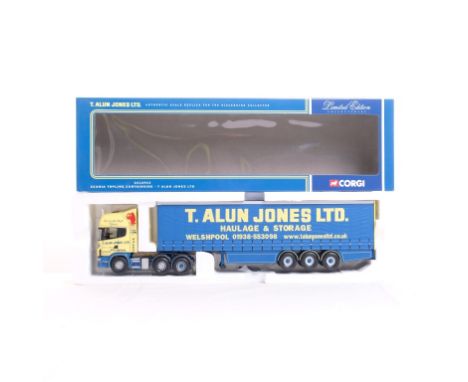  Corgi Scania Topline Curtainside - T.Alun Jones LTD | Scale: 1:50 | Model Code: CC12913 | Certificate: Yes | Lot Condition: 