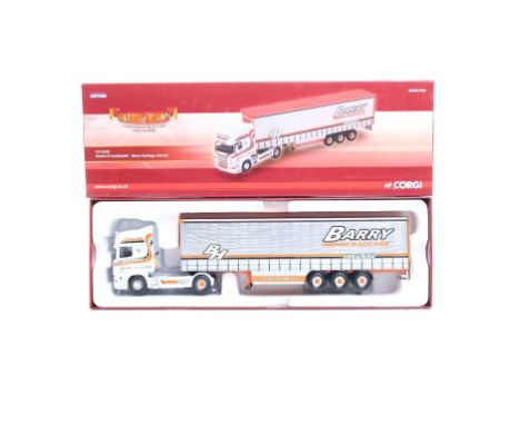  Corgi Scania R Curtainside - Barry Haulage, Ireland | Scale: 1:50 | Model Code: CC13725 | Certificate: Yes | Lot Condition: 