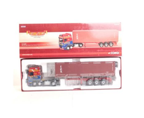  Corgi DAF XF Super Space Cab, Skeletal Trailer & Container - Peter Wood Haulage | Scale: 1:50 | Model Code: CC13240 | Certif