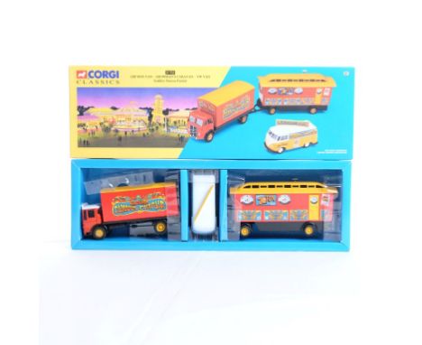  Corgi ERF Box Van - Showman's Caravan - VW Van | Scale: 1:50 | Model Code: 31702 | Certificate: No | Lot Condition: Good | M