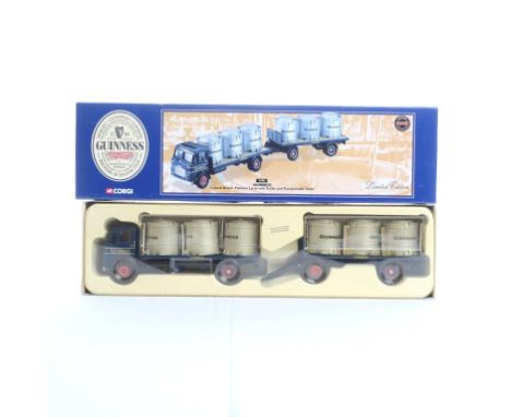  Corgi Leyland Beaver Platform Lorry With Trailer & Transportable Tanks - Guinness | Scale: 1:50 | Model Code: 24901 | Certif